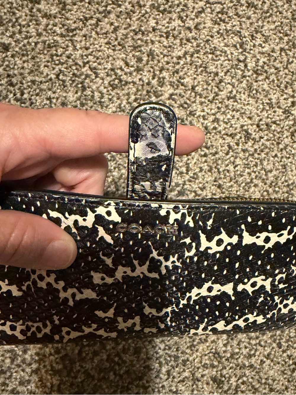 Coach Madison Two-Tone Python Embossed Leather Wallet - Picture 8 of 8
